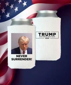 Trump Never Surrender Beverage Cooler White