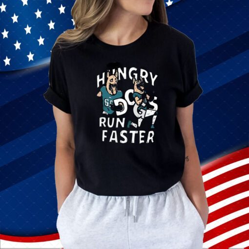 Lane Johnson And Chris Long Hungry Dogs Run Faster Philadelphia Eagles Shirt