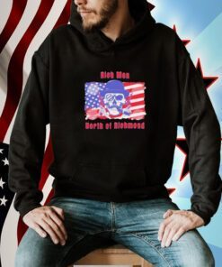 Skull Guns Rich Men North of Richmond American Flag Tee Shirt