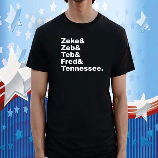 5 Bear Rugs Zeke Zeb Ted Fred Tennessee Shirts