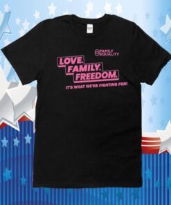 Family Equality Love Family Freedom Shirts