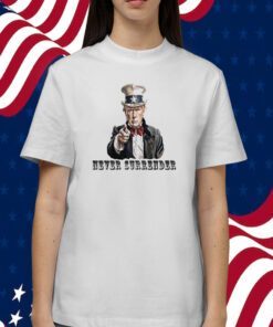 Never Surrender Trump Mugshot Shirt