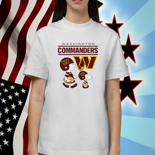 Washington Commanders Snoopy Charlie Brown 2023 Shirt