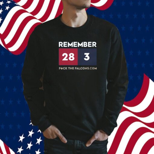 Remember 28 3 Fuck The Falcons.Com T-Shirt