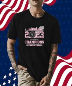 2023 Leagues Cup Champions Inter Miami Cf Skyline Tee Shirt