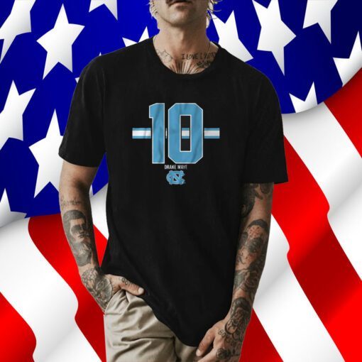 Unc Football Drake Maye 10 T-Shirt
