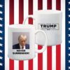 Trump 2024 Never Surrender White Mug