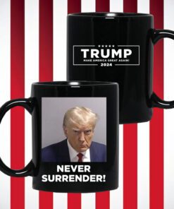 Trump 2024 Never Surrender White Mug