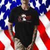Snoopy Peace Love Washington Nationals Tee Shirt