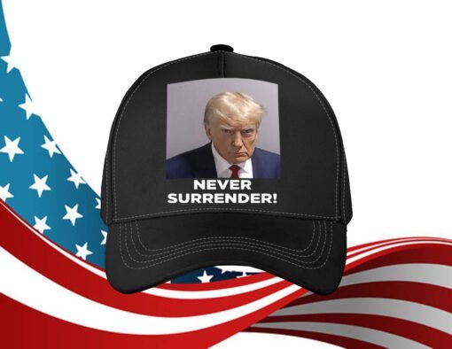 Trump 2024 Never Surrender Coffee Black Mug