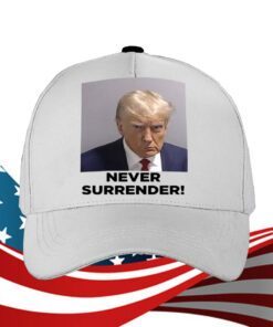 Trump 2024 Never Surrender Coffee Black Mug