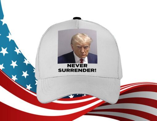 Trump 2024 Never Surrender Coffee Black Mug