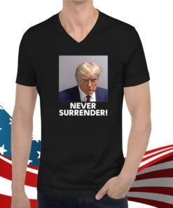 Trump 2024 Never Surrender Coffee Black Mug