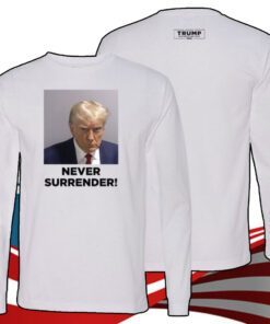 Trump 2024 Never Surrender Coffee Black Mug