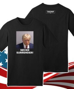 Trump 2024 Never Surrender Coffee Black Mug