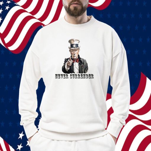 Never Surrender Trump Mugshot Shirt