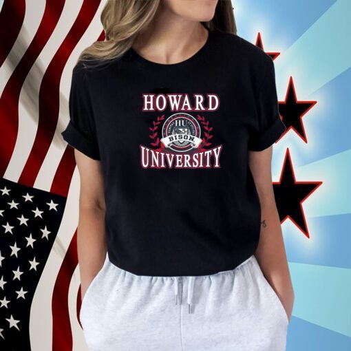 Howard University Bison Laurels Tee Shirt