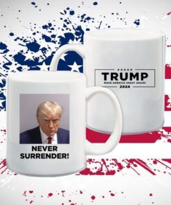 MAGA 47 Trump Never Surrender Coffee Mug