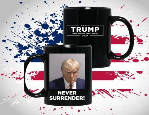 MAGA 47 Trump Never Surrender Coffee Mug