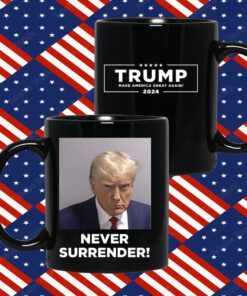 Trump Never Surrender Coffee Mug