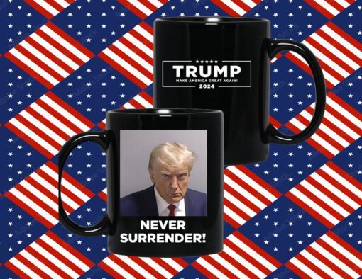 Trump Never Surrender Coffee Mug