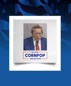 Trump Mugshot Re-Elect Cornpop One Bad Dude Ornament