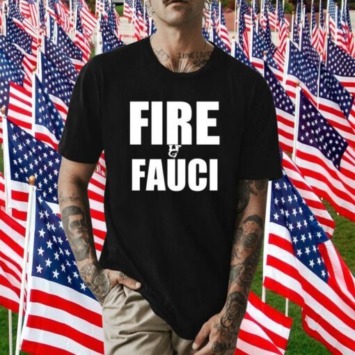 Scott Presler Wearing Fire Fauci T-Shirt