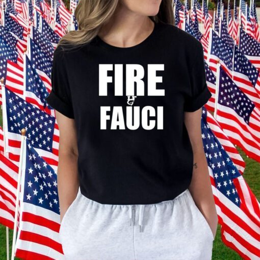 Scott Presler Wearing Fire Fauci T-Shirt