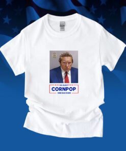 Trump Mugshot Re-Elect Cornpop One Bad Dude Ornament