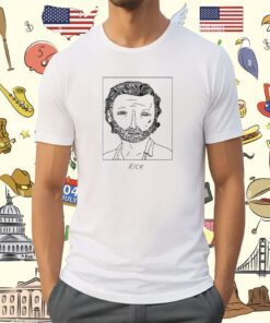 Badly Drawn Celebrities Rick Grimes T-Shirt