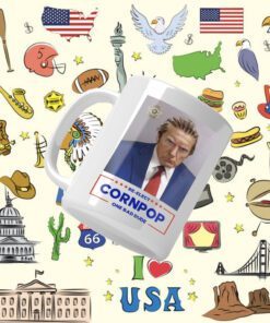 Donald Trump 2024 Mugshot Re-Elect Cornpop One Bad Dude Mug