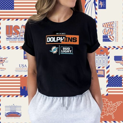 Miami Dolphins NFL Bud Light T-Shirt