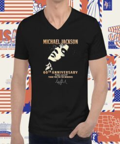 Michael Jackson 60th Anniversary 1964 2024 Thank You For The Memories Signature T-Shirt