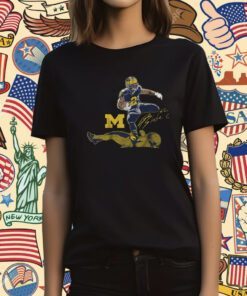 Michigan Football Blake Corum Superstar Pose T-Shirt