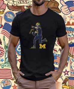 Michigan Football Jj Mccarthy Superstar Pose Tee Shirt