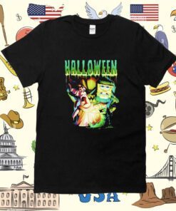 Monster Group Halloween Spongebob T-Shirt