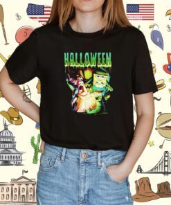 Monster Group Halloween Spongebob T-Shirt