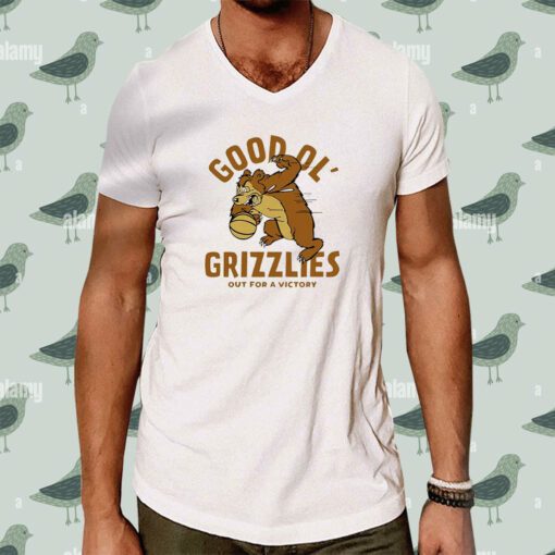 Montana Good Ol Grizzlies Vintage Basketball Out For A Victory T-Shirt