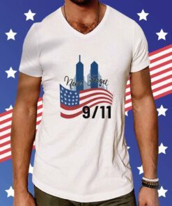 Never Forget 9-11 American Flag September 11 T-Shirt