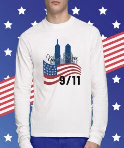 Never Forget 9-11 American Flag September 11 T-Shirt