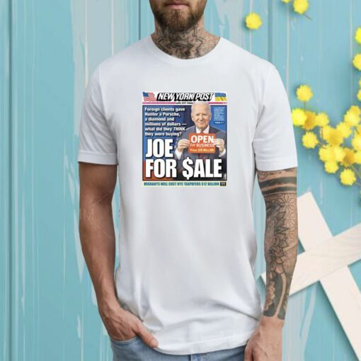 New York Post Joe Biden For Sale T-Shirt