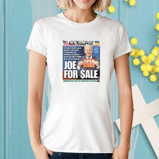 New York Post Joe Biden For Sale T-Shirt