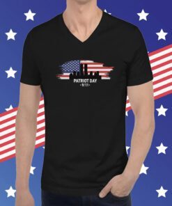 Patriot Day 9-11 Embroidered Never Forget Remembering T-Shirt