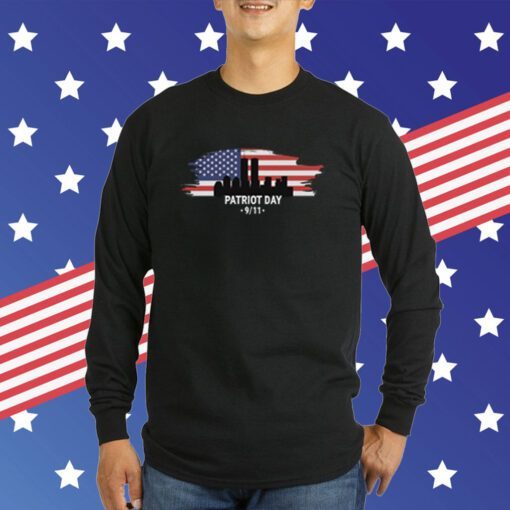 Patriot Day 9-11 Embroidered Never Forget Remembering T-Shirt