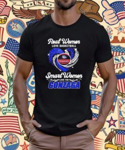 Real Women Love Football Smart Women Love The Gonzaga Tee Shirt