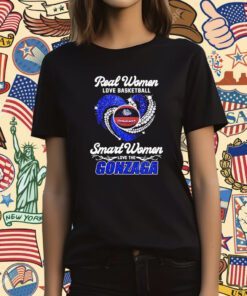 Real Women Love Football Smart Women Love The Gonzaga Tee Shirt