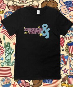 Schizophrenic And Strapped Colorful Logo Shirt