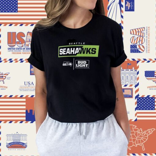 Seattle Seahawks Fanatics Branded NFL Bud Light Tee Shirt