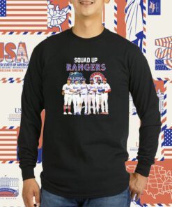 Squad Up Texas Rangers Signature All Star 2023 T-Shirt