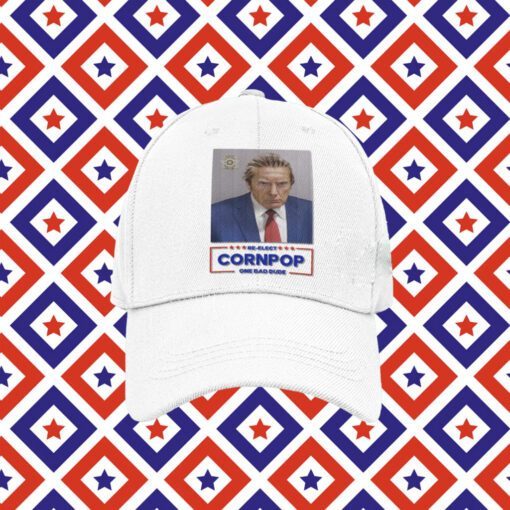 Donald Trump 2024 Mugshot Re-Elect Cornpop One Bad Dude Long Sleeve Shirt